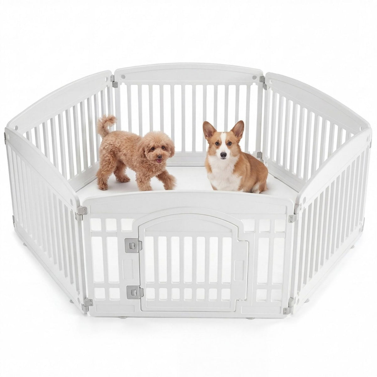Dog Playpen Indoor-Outdoor Folding Portable Fence