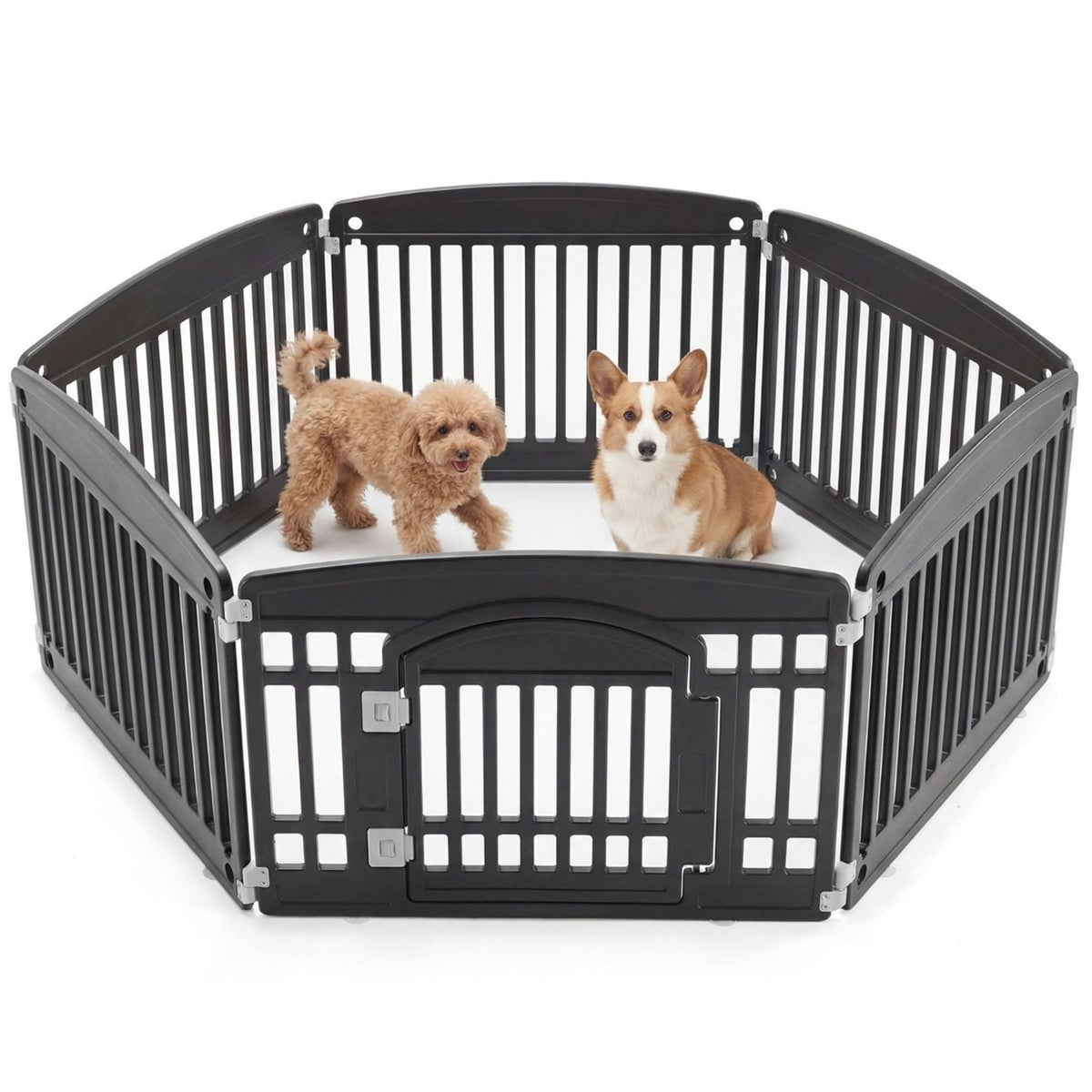 Dog Playpen Indoor-Outdoor Folding Portable Fence